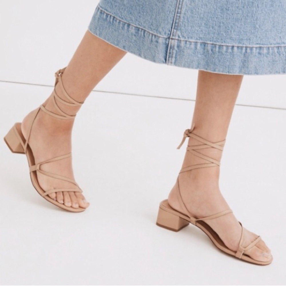 Madewell Lace Up Heeled Sandal